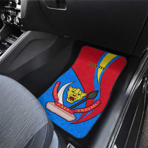 Personalised Democratic Republic of the Congo Independence Day Car Mats Coat Of Arms Happy 30 June