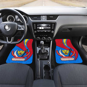 Personalised Democratic Republic of the Congo Independence Day Car Mats Coat Of Arms Happy 30 June