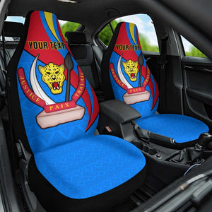 Personalised Democratic Republic of the Congo Independence Day Car Seat Cover Coat Of Arms Happy 30 June