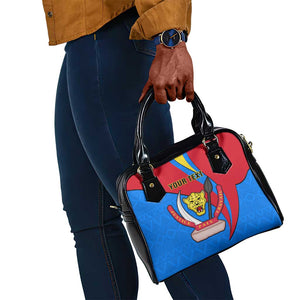 Personalised Democratic Republic of the Congo Independence Day Shoulder Handbag Coat Of Arms Happy 30 June