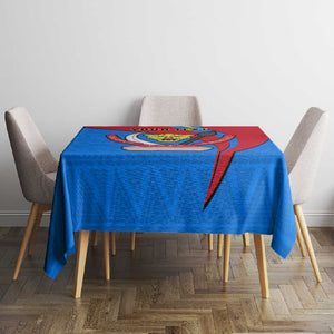 Personalised Democratic Republic of the Congo Independence Day Tablecloth Coat Of Arms Happy 30 June