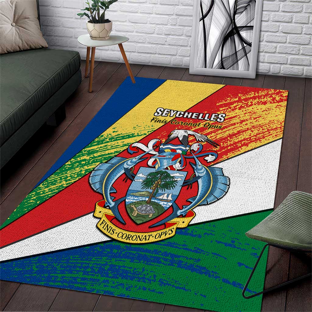 29 June Seychelles Independence Day Area Rug Flag Style