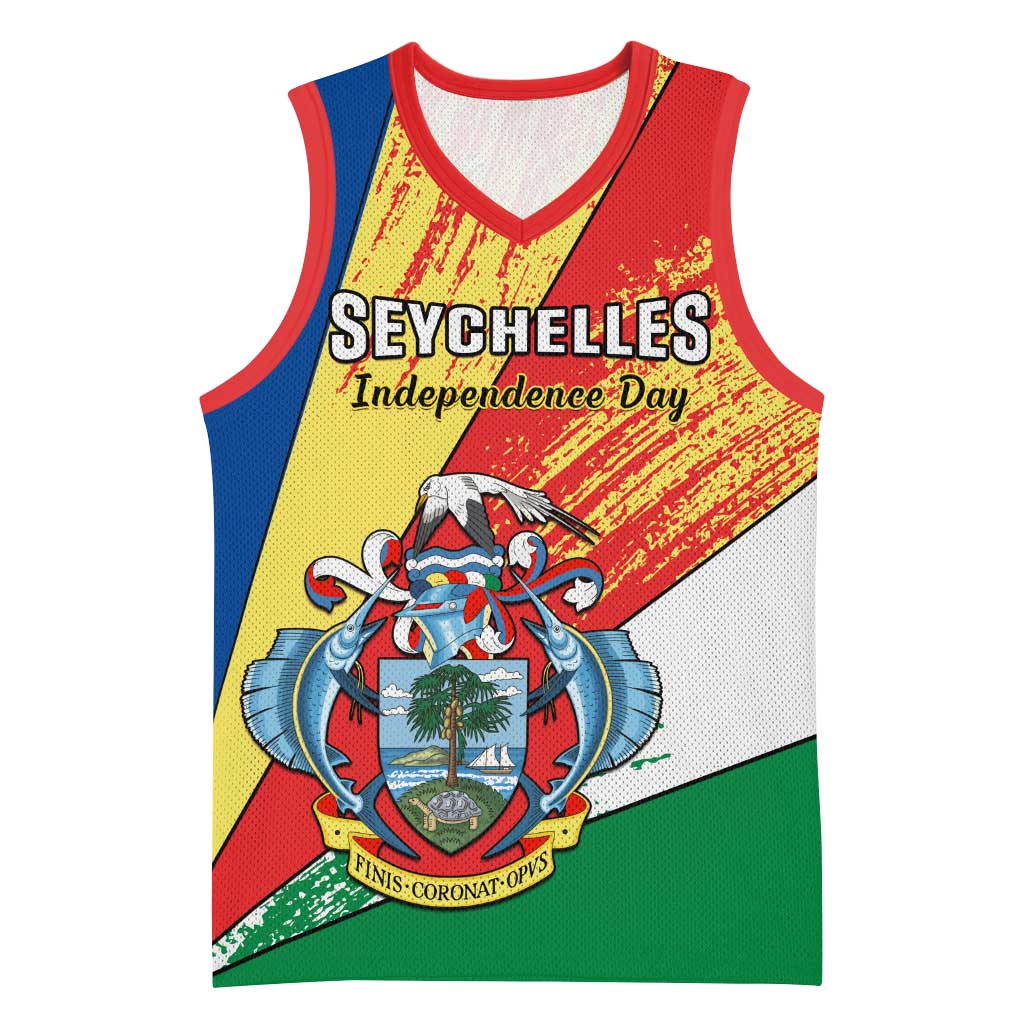 29 June Seychelles Independence Day Basketball Jersey Flag Style LT14