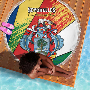 29 June Seychelles Independence Day Beach Blanket Flag Style