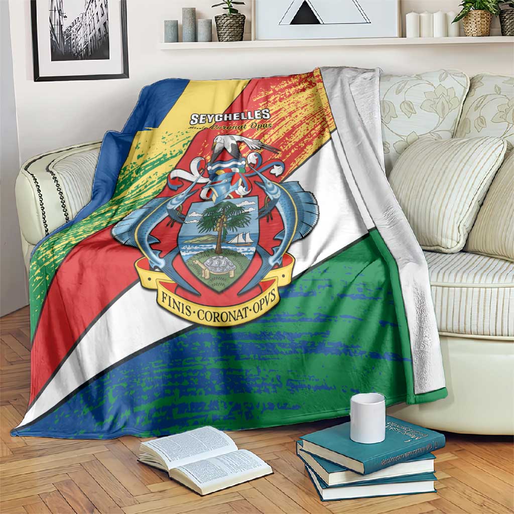 29 June Seychelles Independence Day Blanket Flag Style