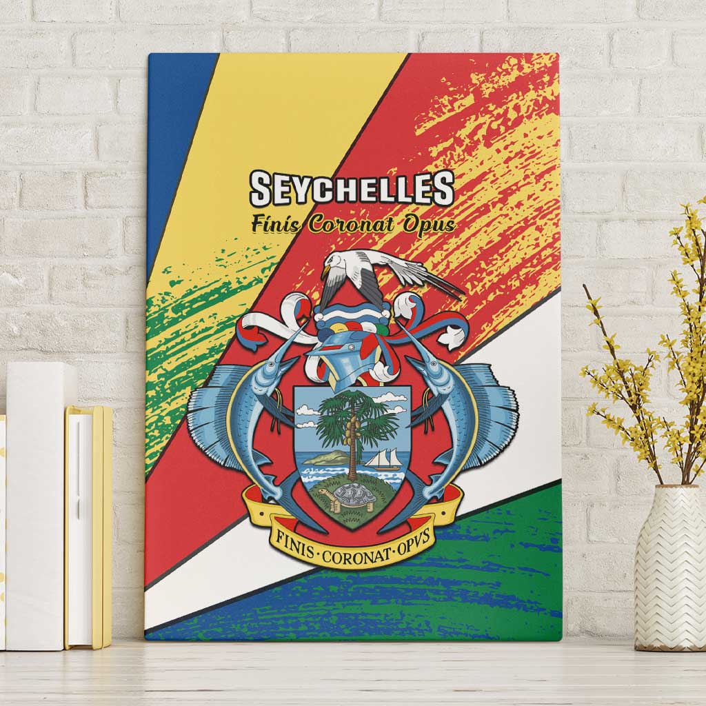 29 June Seychelles Independence Day Canvas Wall Art Flag Style