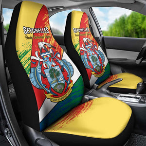 29 June Seychelles Independence Day Car Seat Cover Flag Style