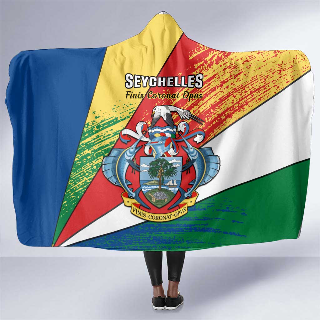 29 June Seychelles Independence Day Hooded Blanket Flag Style