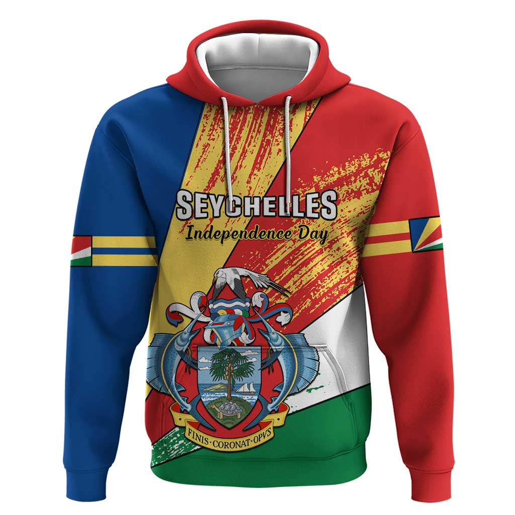 29 June Seychelles Independence Day Hoodie Flag Style