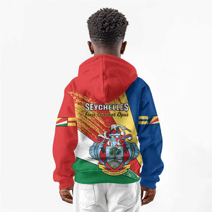 29 June Seychelles Independence Day Kid Hoodie Flag Style