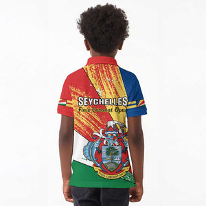 29 June Seychelles Independence Day Kid Polo Shirt Flag Style