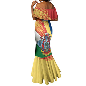 29 June Seychelles Independence Day Mermaid Dress Flag Style