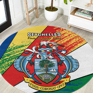 29 June Seychelles Independence Day Round Carpet Flag Style