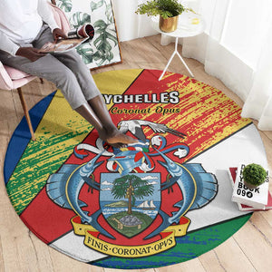 29 June Seychelles Independence Day Round Carpet Flag Style