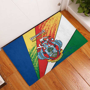 29 June Seychelles Independence Day Rubber Doormat Flag Style