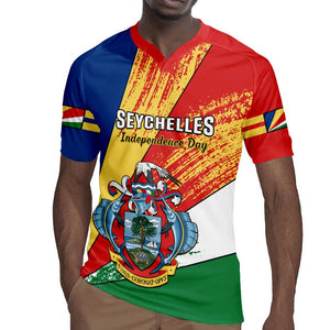 29 June Seychelles Independence Day Rugby Jersey Flag Style