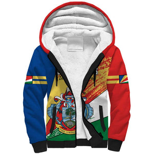 29 June Seychelles Independence Day Sherpa Hoodie Flag Style