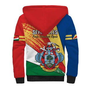 29 June Seychelles Independence Day Sherpa Hoodie Flag Style