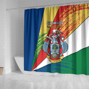 29 June Seychelles Independence Day Shower Curtain Flag Style