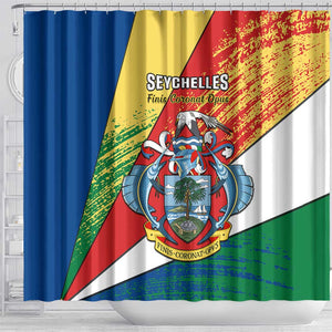 29 June Seychelles Independence Day Shower Curtain Flag Style