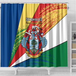 29 June Seychelles Independence Day Shower Curtain Flag Style