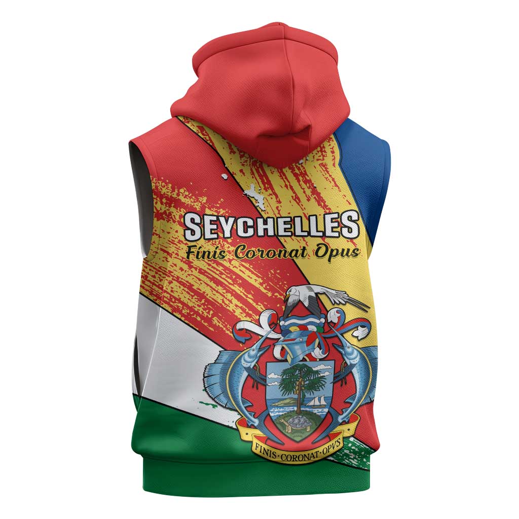 29 June Seychelles Independence Day Sleeveless Hoodie Flag Style - African Pride
