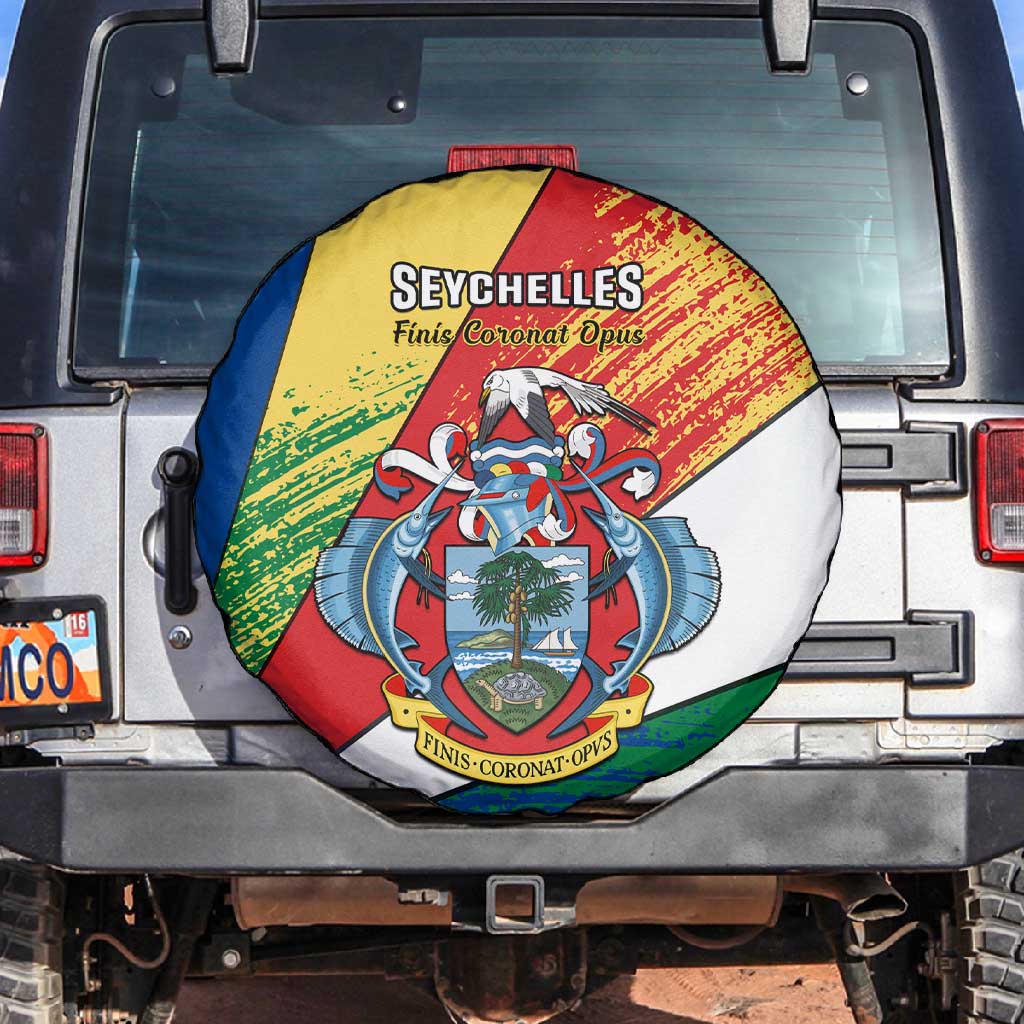 29 June Seychelles Independence Day Spare Tire Cover Flag Style