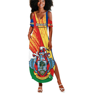 29 June Seychelles Independence Day Summer Maxi Dress Flag Style