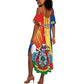 29 June Seychelles Independence Day Summer Maxi Dress Flag Style