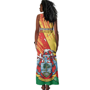 29 June Seychelles Independence Day Tank Maxi Dress Flag Style