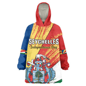 29 June Seychelles Independence Day Wearable Blanket Hoodie Flag Style