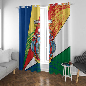 29 June Seychelles Independence Day Window Curtain Flag Style