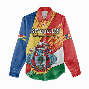 29 June Seychelles Independence Day Women Casual Shirt Flag Style