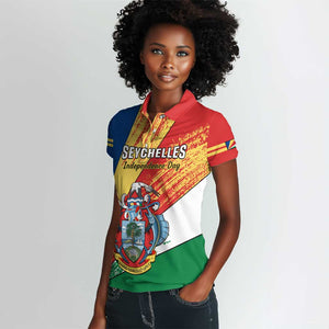 29 June Seychelles Independence Day Women Polo Shirt Flag Style