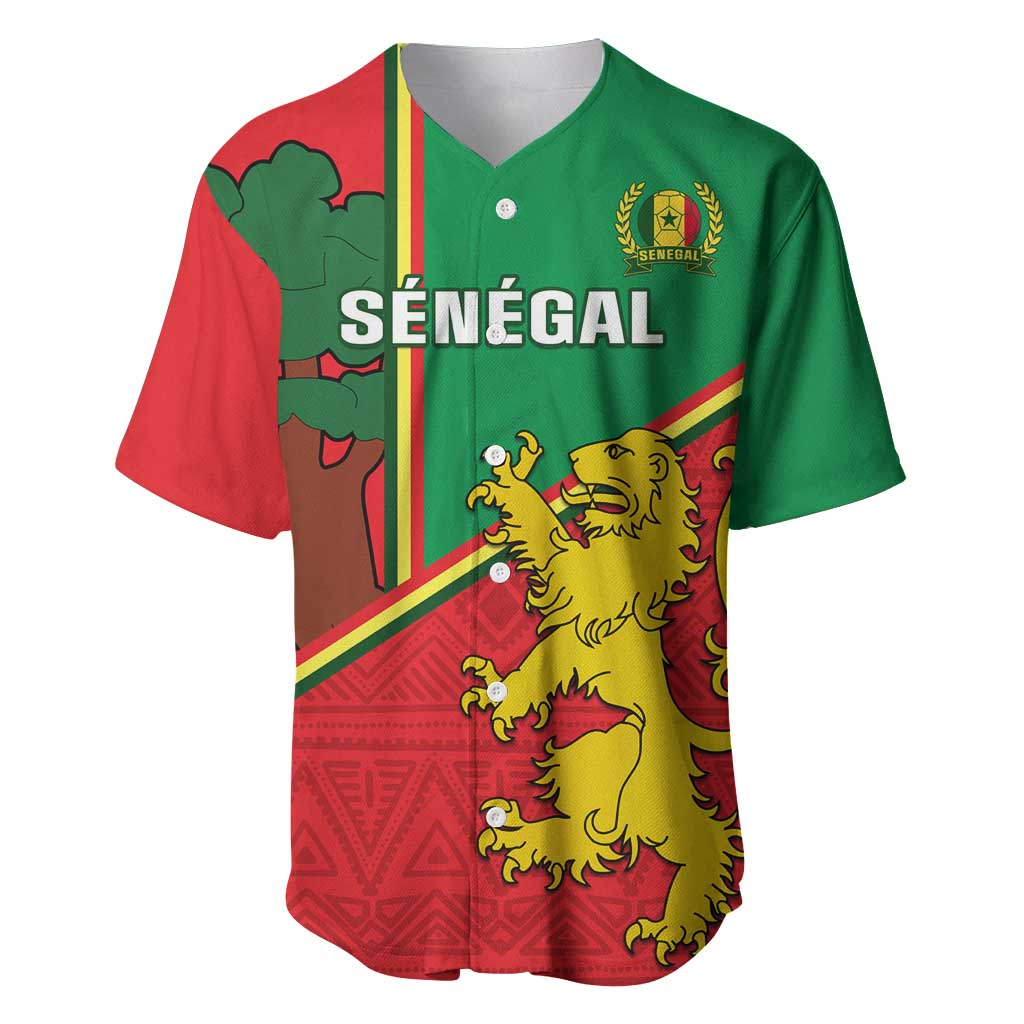 Senegal Football Baseball Jersey 2024 Go Champions Lions De La Teranga