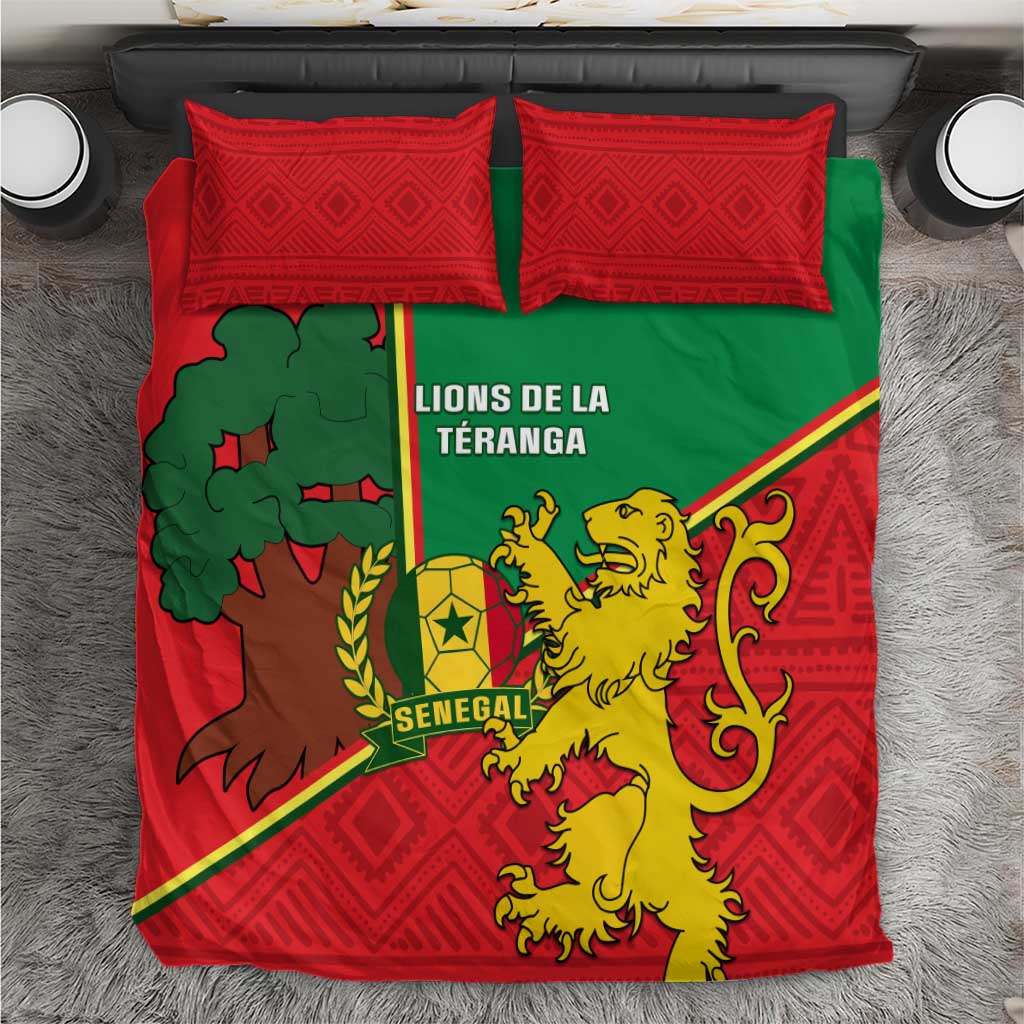 Senegal Football Bedding Set 2024 Go Champions Lions De La Teranga