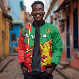 Senegal Football Bomber Jacket 2024 Go Champions Lions De La Teranga