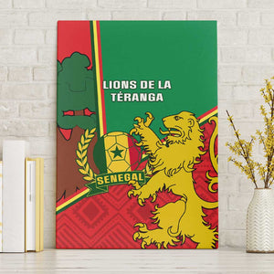 Senegal Football Canvas Wall Art 2024 Go Champions Lions De La Teranga