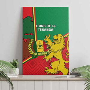 Senegal Football Canvas Wall Art 2024 Go Champions Lions De La Teranga