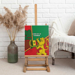 Senegal Football Canvas Wall Art 2024 Go Champions Lions De La Teranga