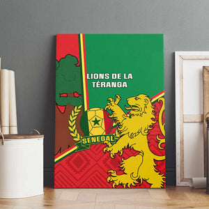 Senegal Football Canvas Wall Art 2024 Go Champions Lions De La Teranga