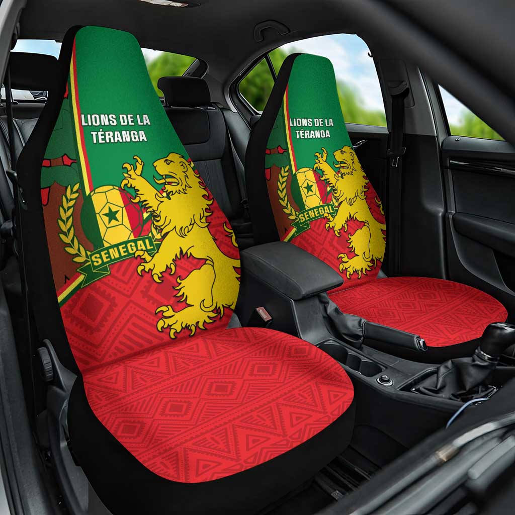 Senegal Football Car Seat Cover 2024 Go Champions Lions De La Teranga