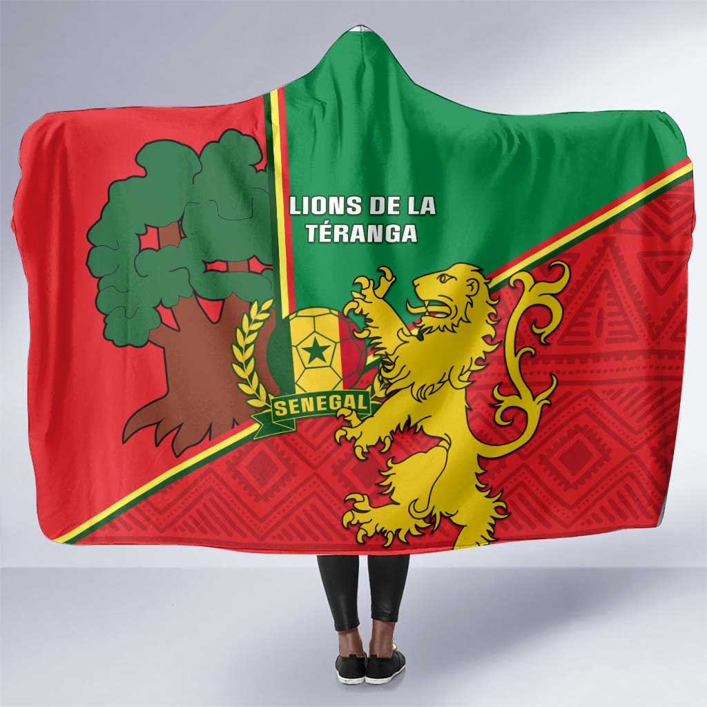 Senegal Football Hooded Blanket 2024 Go Champions Lions De La Teranga