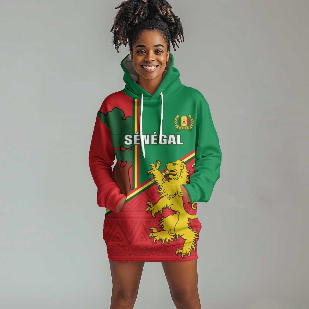 Senegal Football Hoodie Dress 2024 Go Champions Lions De La Teranga