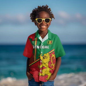 Senegal Football Kid Hawaiian Shirt 2024 Go Champions Lions De La Teranga