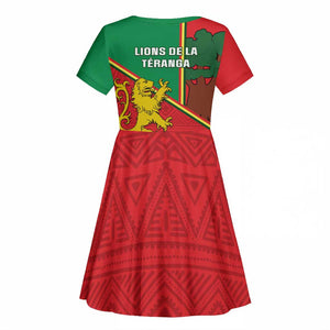 Senegal Football Kid Short Sleeve Dress 2024 Go Champions Lions De La Teranga