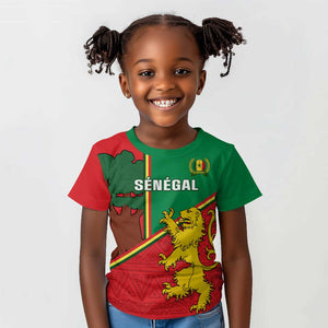 Senegal Football Kid T shirt 2024 Go Champions Lions De La Teranga