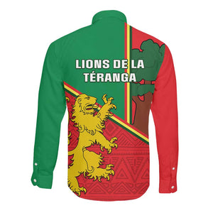 Senegal Football Long Sleeve Button Shirt 2024 Go Champions Lions De La Teranga