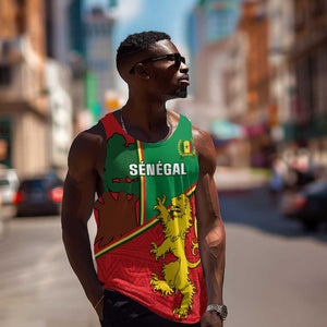 Senegal Football Men Tank Top 2024 Go Champions Lions De La Teranga