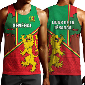 Senegal Football Men Tank Top 2024 Go Champions Lions De La Teranga